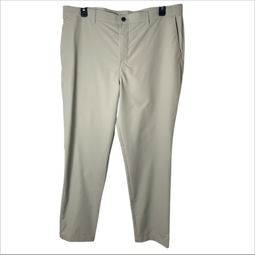 Banana Republic Pants Men tan casual Performance Tech Golf Chino sz 40x32